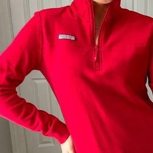 Vineyard Vines Women’s Shep Shirt Solid Red Chili Pepper Medium